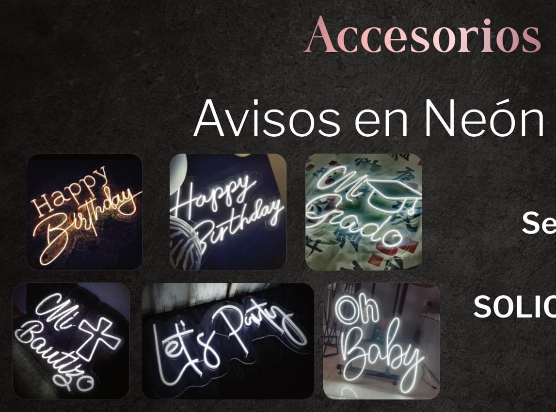 Avisos en Neón Flex