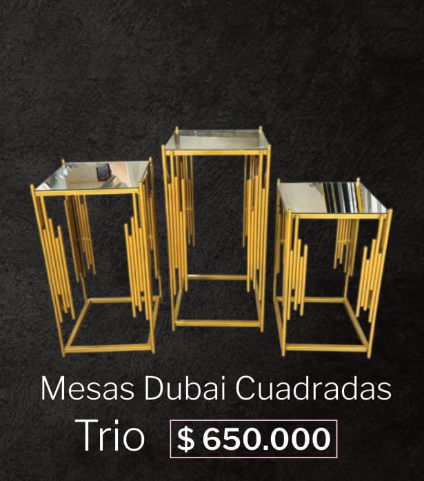 Mesas Dubai Cuadradas