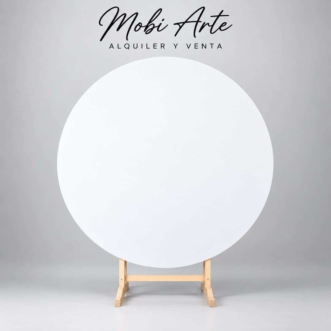 Backing circular en madera